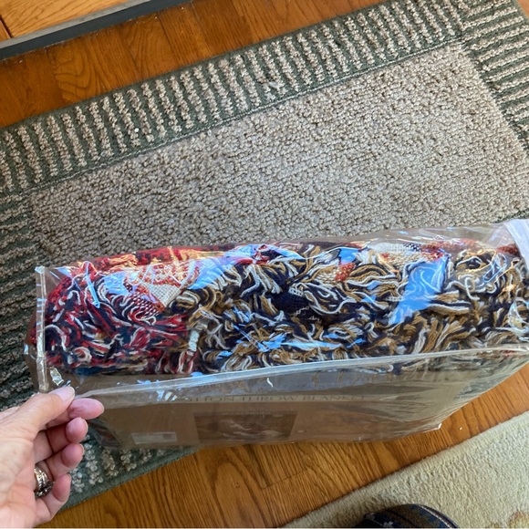 Vintage Christmas Little Drummer Boy Cotton Throw Blanket - Picture 7 of 9